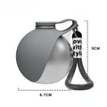 Portable Outdoor Pet Stainless Steel Water Cup Dog Water Bottle with Bowl for Cat 304 Stainless Steel Safe Food-Grade Silicone